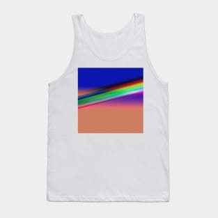 blue yellow red green texture art Tank Top